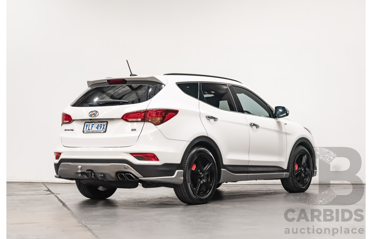 06/16 Hyundai Santa Fe SR CRDi (4x4) AWD DM MY15 4D Wagon White 2.2L