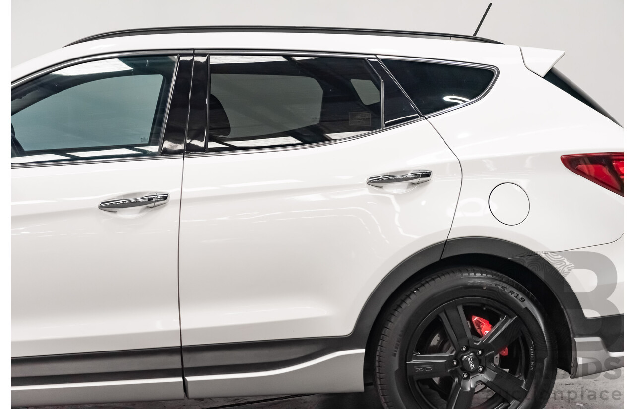 06/16 Hyundai Santa Fe SR CRDi (4x4) AWD DM MY15 4D Wagon White 2.2L