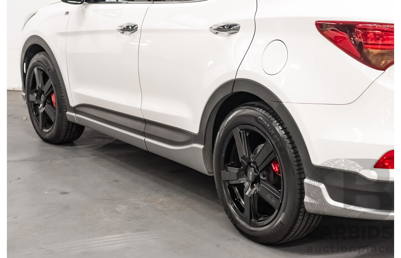 06/16 Hyundai Santa Fe SR CRDi (4x4) AWD DM MY15 4D Wagon White 2.2L