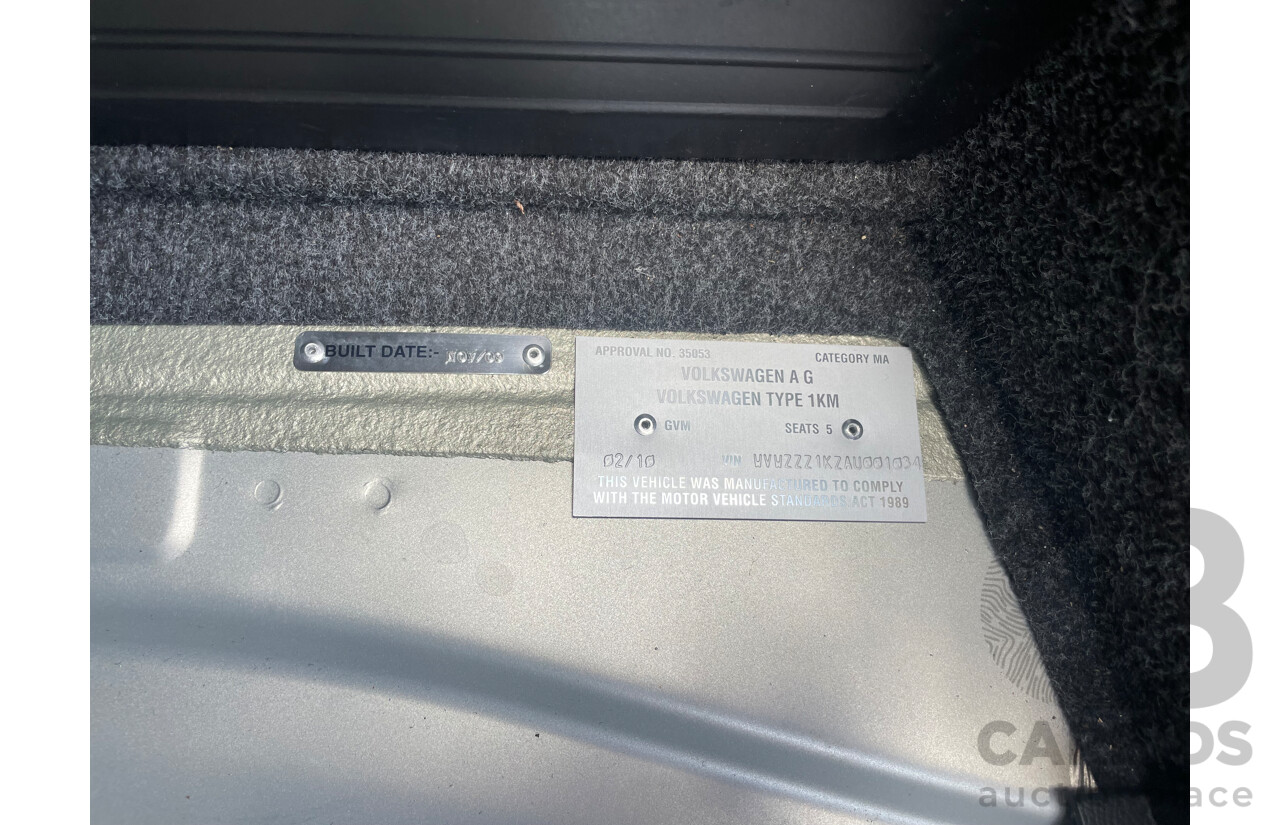 02/10 Volkswagen Jetta 118 TSI FWD 1KM MY10 4D Sedan Silver 1.4L