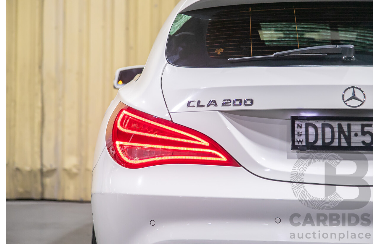 12/2015 Mercedes Benz CLA200 Shooting Brake 117 4d Wagon Calcite White Turbo 1.6L