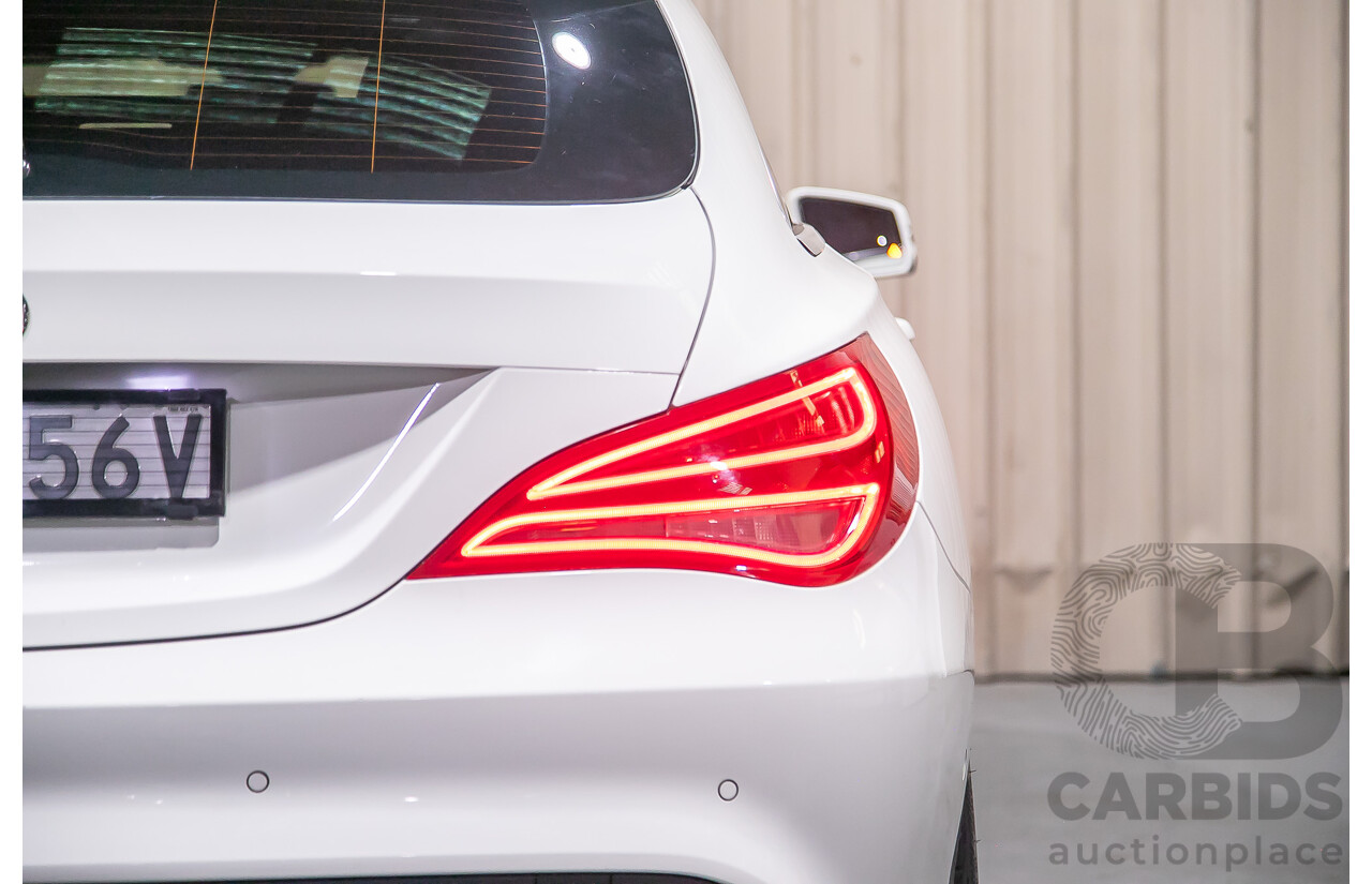 12/2015 Mercedes Benz CLA200 Shooting Brake 117 4d Wagon Calcite White Turbo 1.6L