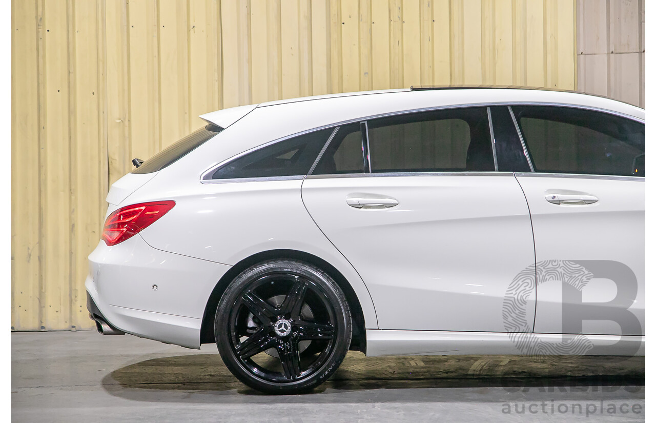 12/2015 Mercedes Benz CLA200 Shooting Brake 117 4d Wagon Calcite White Turbo 1.6L