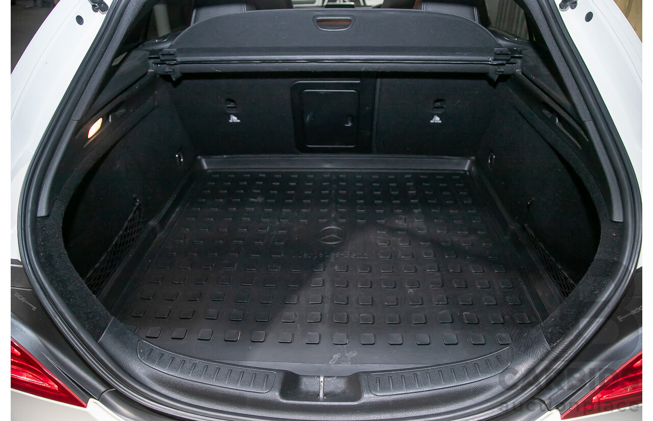 12/2015 Mercedes Benz CLA200 Shooting Brake 117 4d Wagon Calcite White Turbo 1.6L