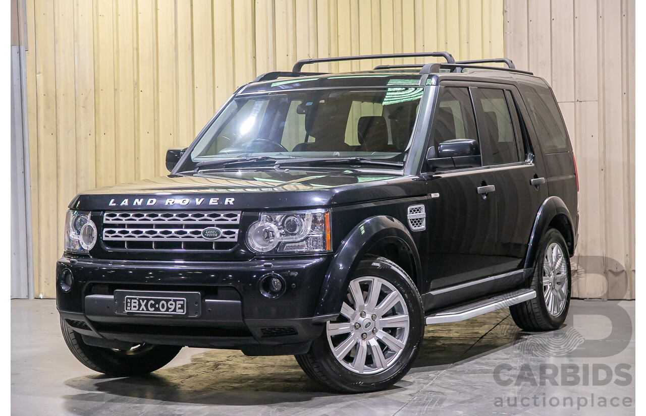 2/2012 Land Rover Discovery 4 3.0 SDV6 HSE MY12 4d Wagon Black Twin Turbo Diesel V6 3.0L - 7 Seater