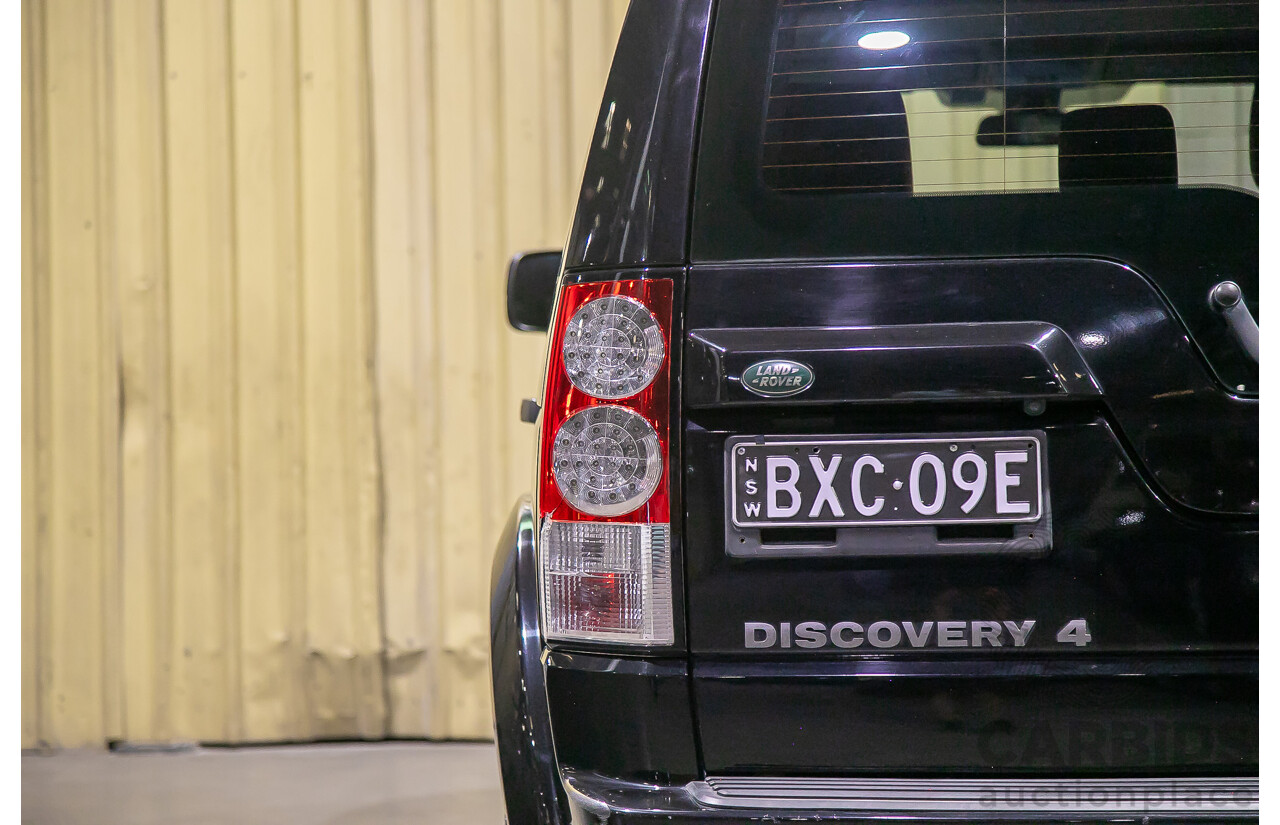 2/2012 Land Rover Discovery 4 3.0 SDV6 HSE MY12 4d Wagon Black Twin Turbo Diesel V6 3.0L - 7 Seater