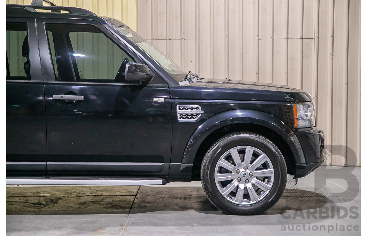 2/2012 Land Rover Discovery 4 3.0 SDV6 HSE MY12 4d Wagon Black Twin Turbo Diesel V6 3.0L - 7 Seater