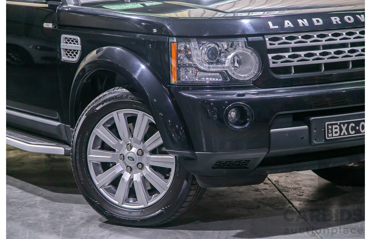 2/2012 Land Rover Discovery 4 3.0 SDV6 HSE MY12 4d Wagon Black Twin Turbo Diesel V6 3.0L - 7 Seater