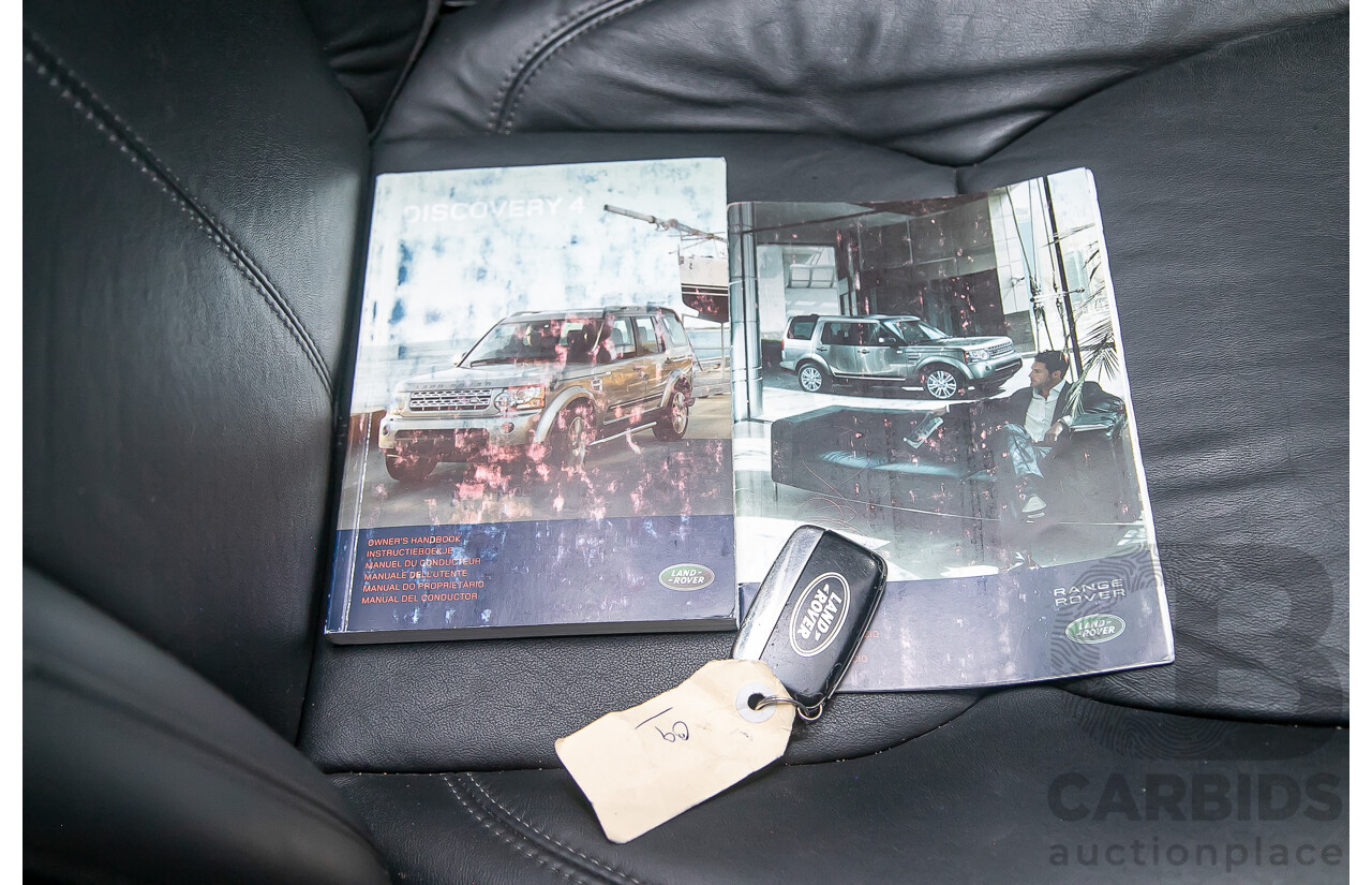 2/2012 Land Rover Discovery 4 3.0 SDV6 HSE MY12 4d Wagon Black Twin Turbo Diesel V6 3.0L - 7 Seater