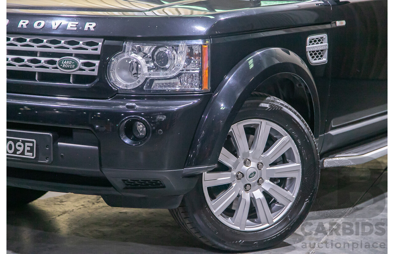 2/2012 Land Rover Discovery 4 3.0 SDV6 HSE MY12 4d Wagon Black Twin Turbo Diesel V6 3.0L - 7 Seater
