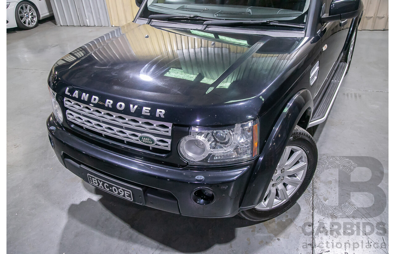 2/2012 Land Rover Discovery 4 3.0 SDV6 HSE MY12 4d Wagon Black Twin Turbo Diesel V6 3.0L - 7 Seater