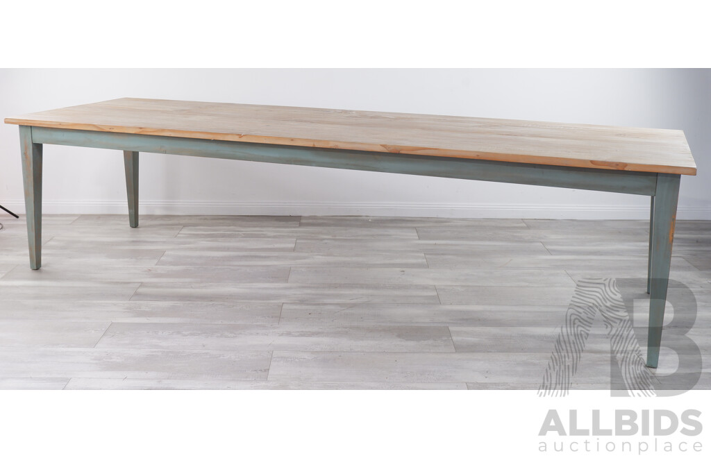 Large Rustic Banquet Dining Table