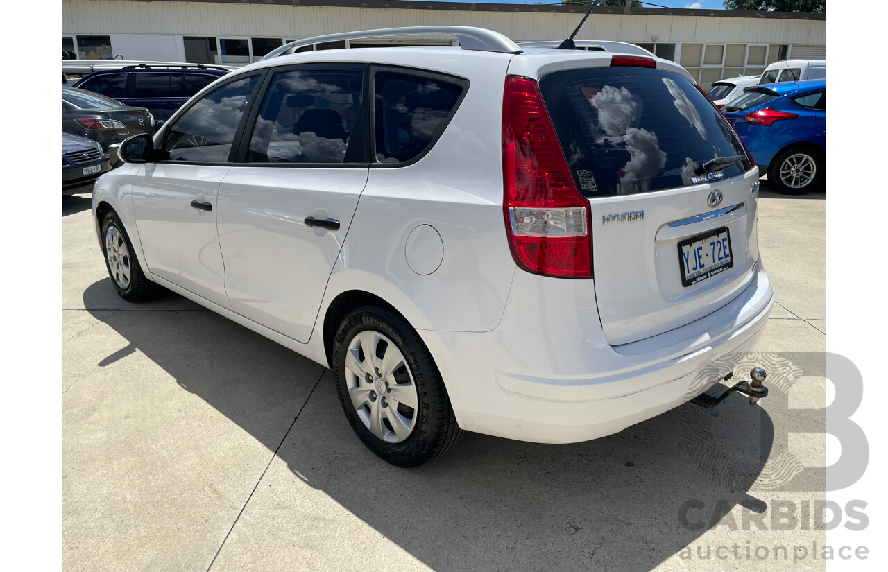 07/12 Hyundai I30 cw SX 1.6 CRDi FWD FD MY12 4D Wagon White 1.6L