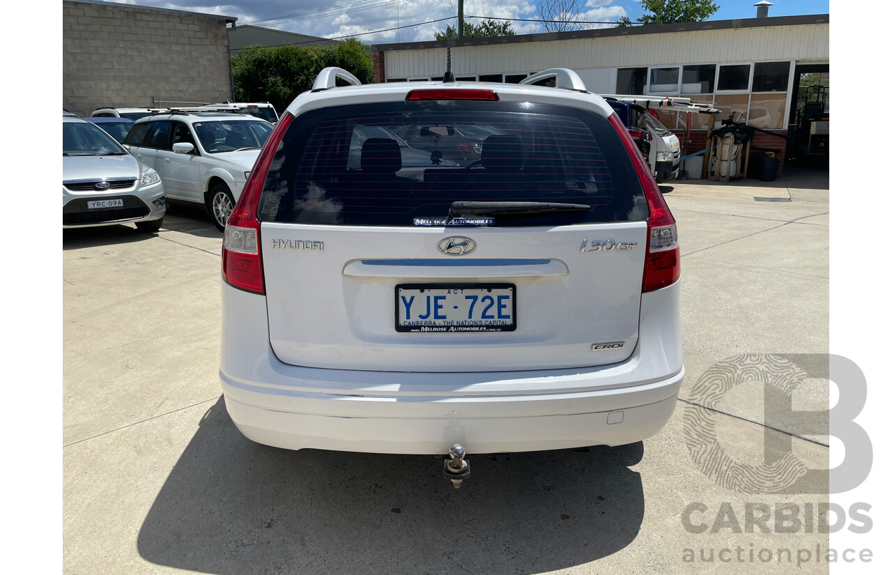 07/12 Hyundai I30 cw SX 1.6 CRDi FWD FD MY12 4D Wagon White 1.6L
