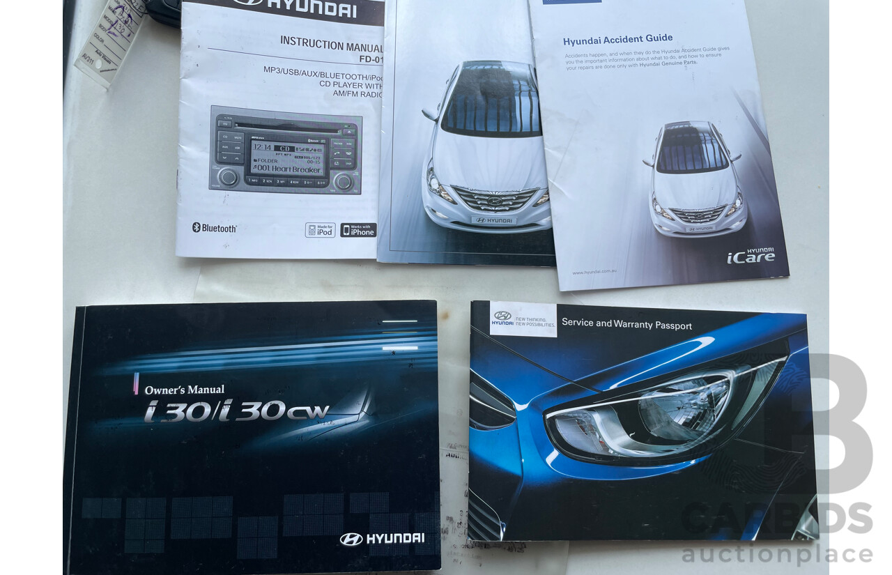 07/12 Hyundai I30 cw SX 1.6 CRDi FWD FD MY12 4D Wagon White 1.6L