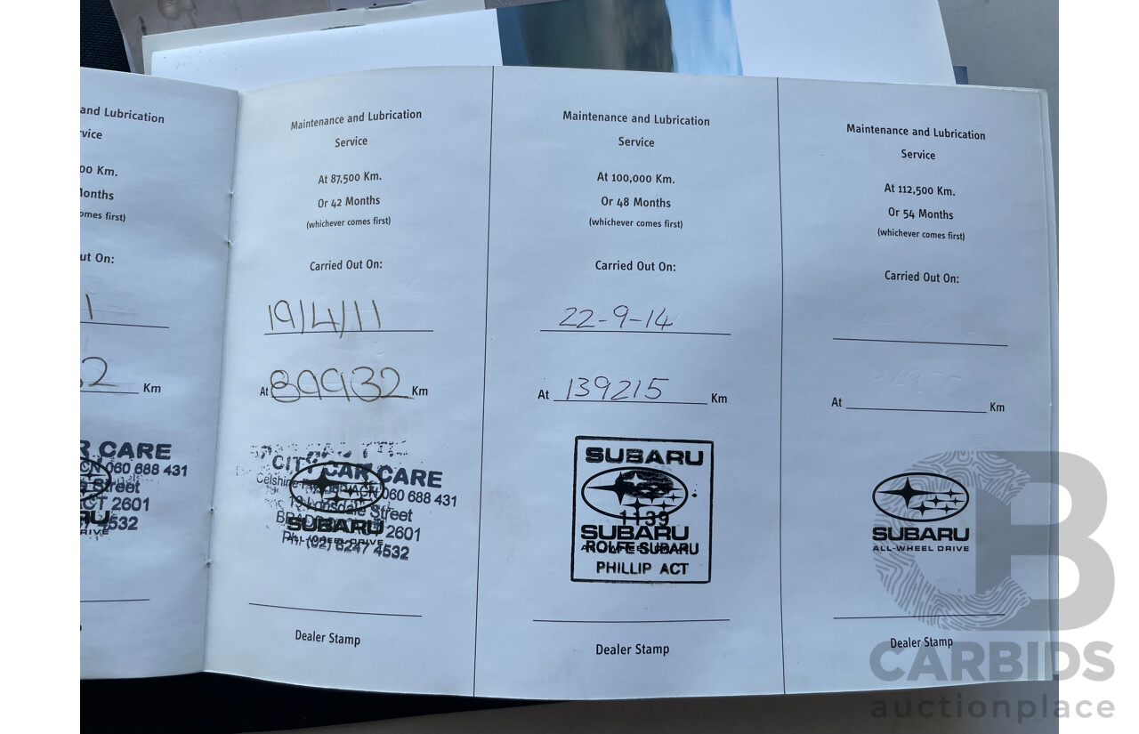 06/05 Subaru Outback 2.5i PREMIUM AWD AWD MY05 4D Wagon White 2.5L