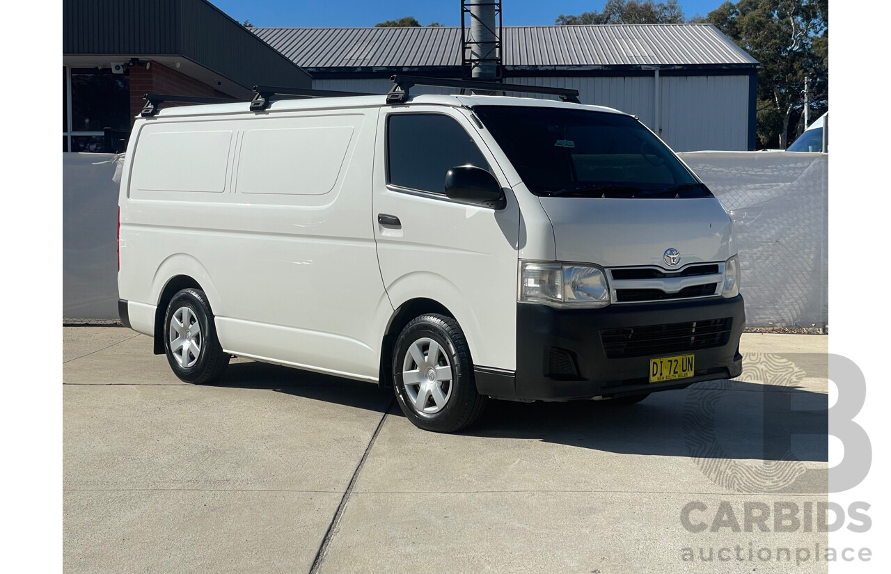 02/12 Toyota Hiace LWB RWD KDH201R MY11 UPGRADE 4D Van White 3.0L