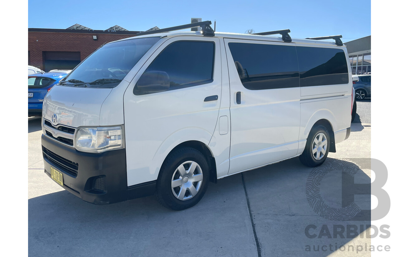 02/12 Toyota Hiace LWB RWD KDH201R MY11 UPGRADE 4D Van White 3.0L