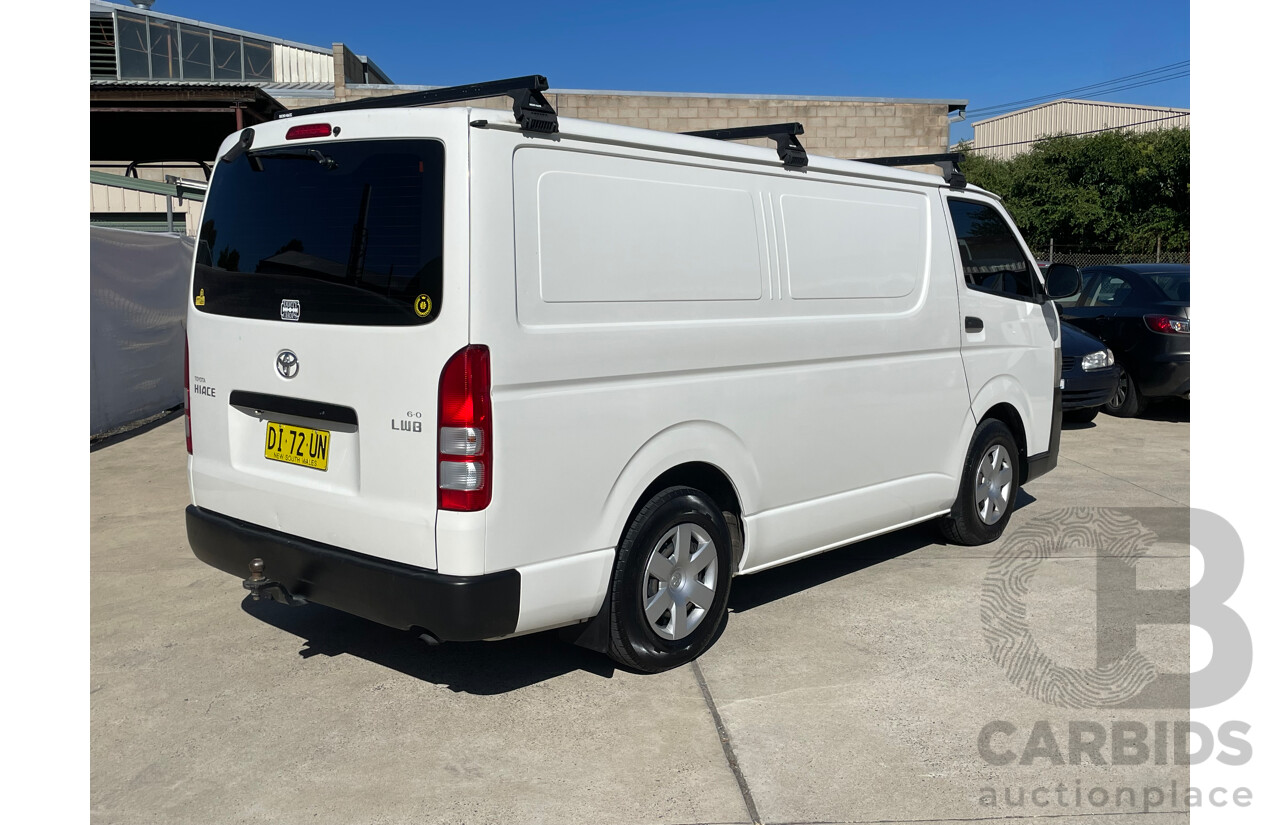 02/12 Toyota Hiace LWB RWD KDH201R MY11 UPGRADE 4D Van White 3.0L