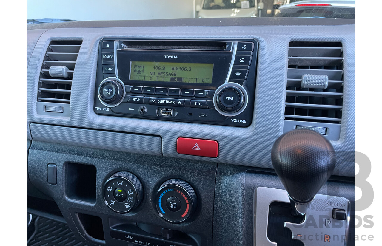 02/12 Toyota Hiace LWB RWD KDH201R MY11 UPGRADE 4D Van White 3.0L