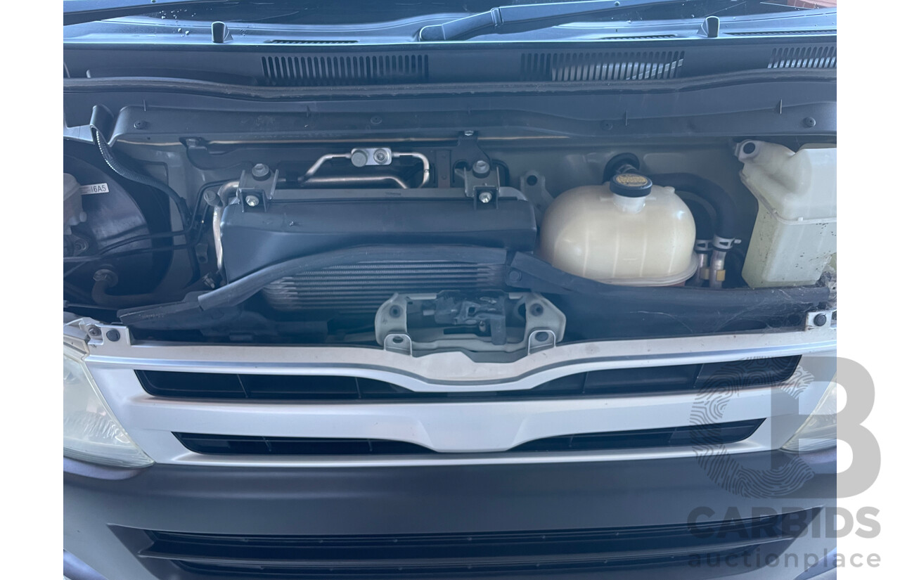 02/12 Toyota Hiace LWB RWD KDH201R MY11 UPGRADE 4D Van White 3.0L