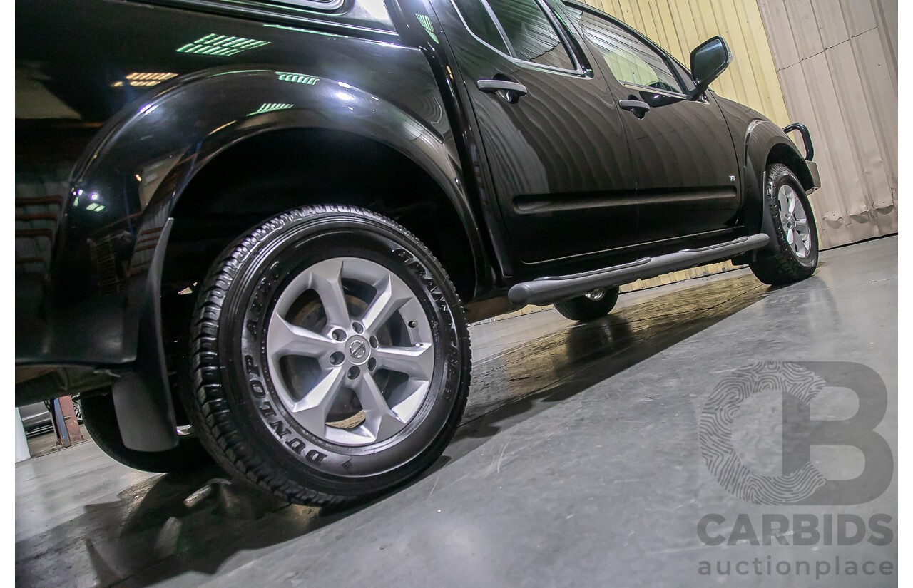 1/2012 Nissan Navara ST-X 550 (4x4) D40 MY12 Dual Cab Utility Black Turbo Diesel V6 3.0L