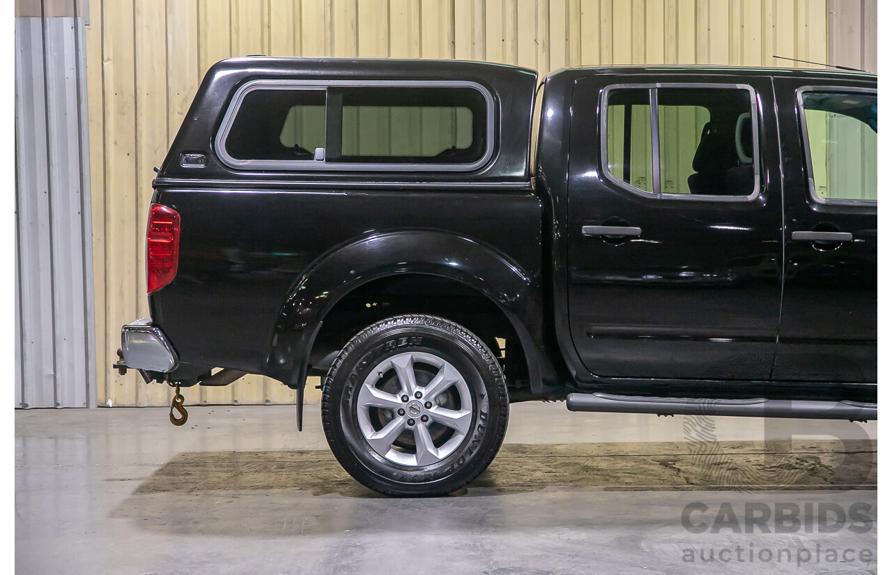 1/2012 Nissan Navara ST-X 550 (4x4) D40 MY12 Dual Cab Utility Black Turbo Diesel V6 3.0L