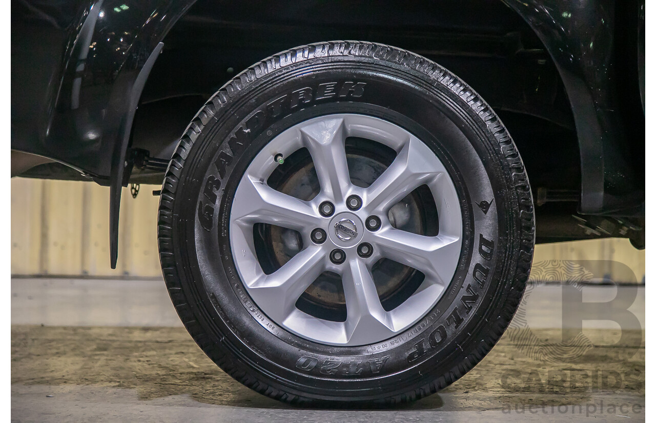 1/2012 Nissan Navara ST-X 550 (4x4) D40 MY12 Dual Cab Utility Black Turbo Diesel V6 3.0L