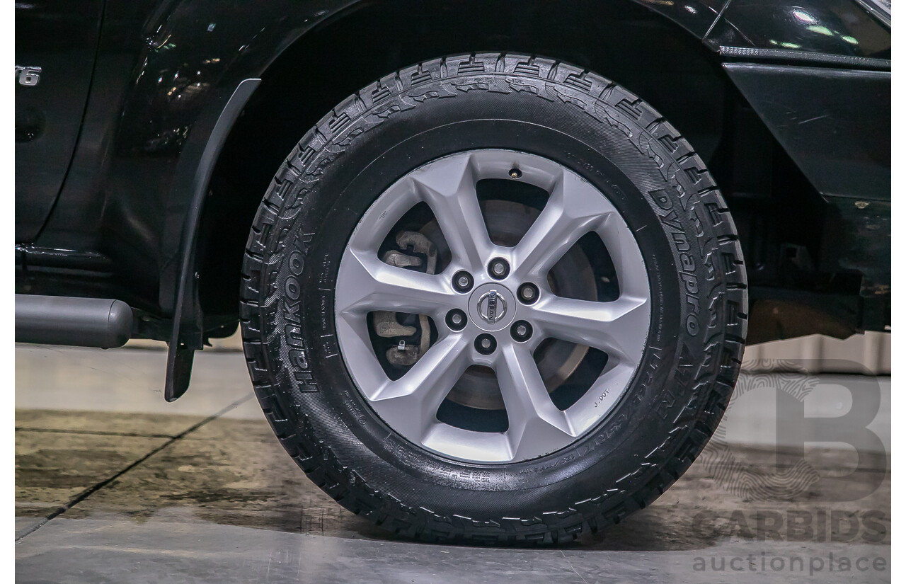 1/2012 Nissan Navara ST-X 550 (4x4) D40 MY12 Dual Cab Utility Black Turbo Diesel V6 3.0L
