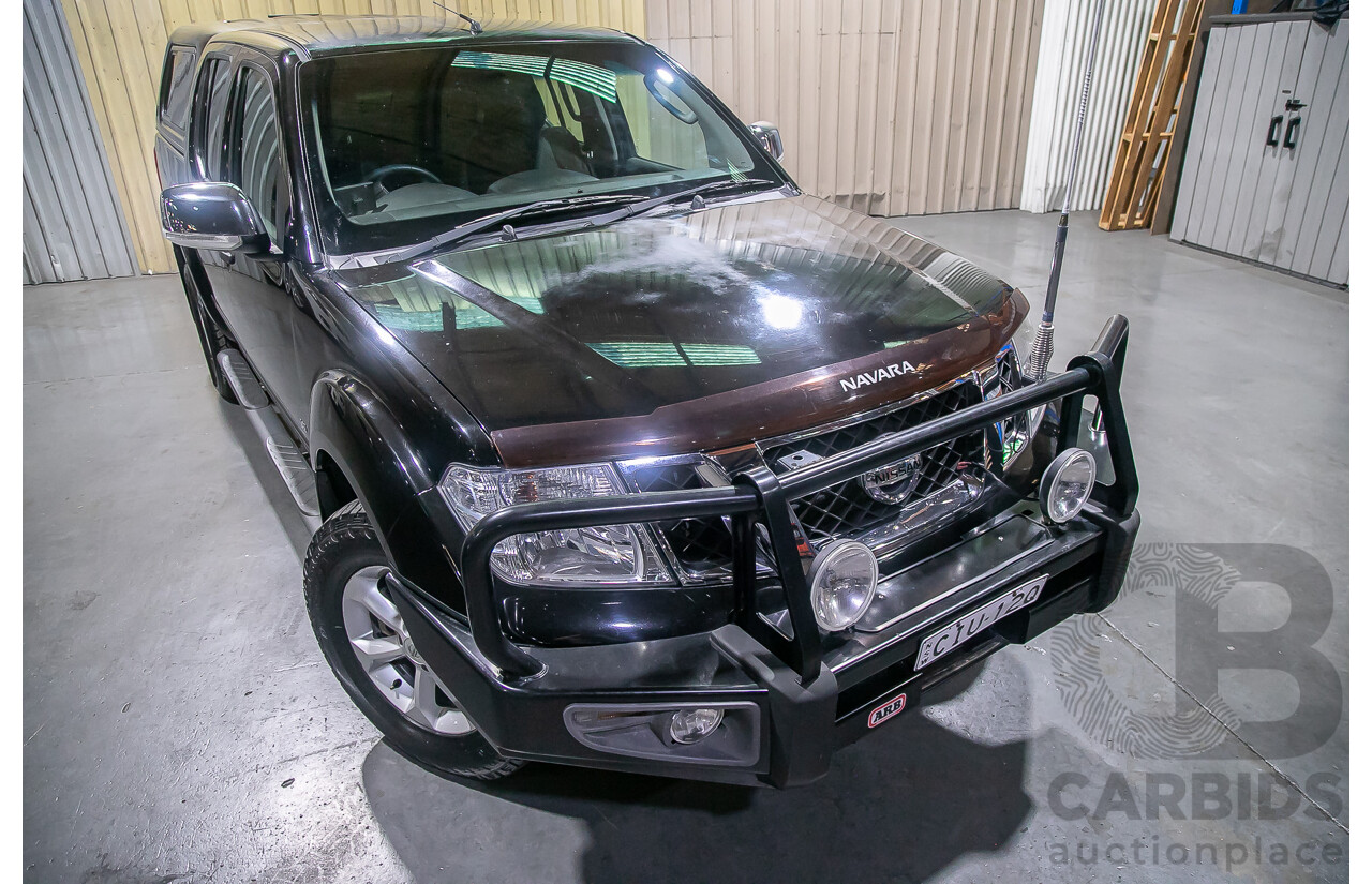 1/2012 Nissan Navara ST-X 550 (4x4) D40 MY12 Dual Cab Utility Black Turbo Diesel V6 3.0L