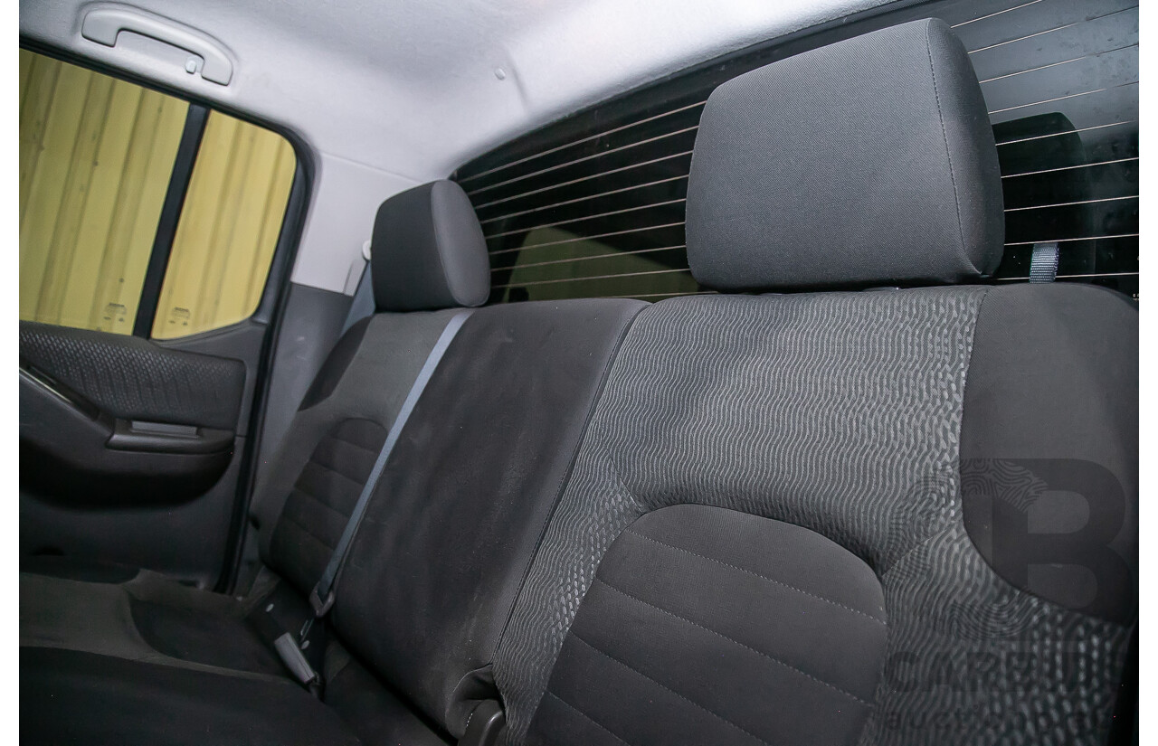 1/2012 Nissan Navara ST-X 550 (4x4) D40 MY12 Dual Cab Utility Black Turbo Diesel V6 3.0L