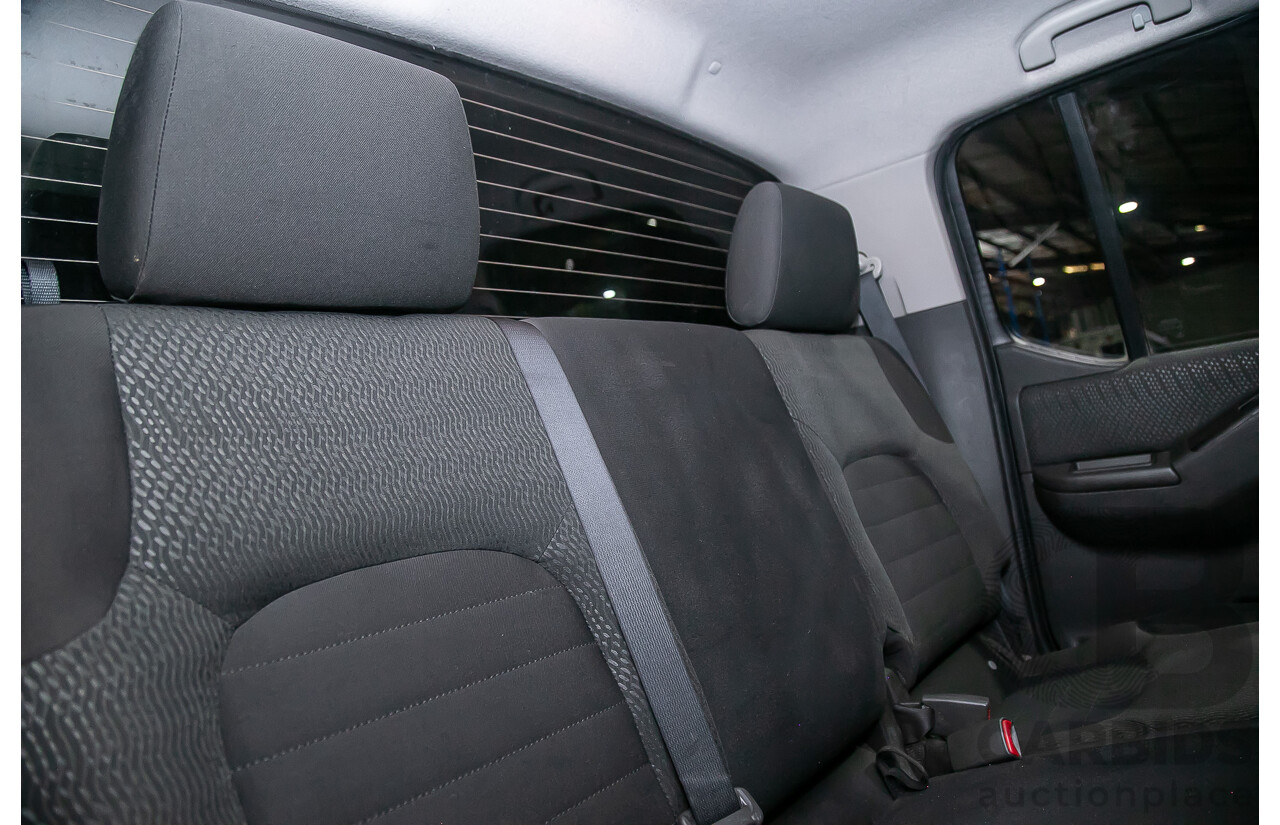 1/2012 Nissan Navara ST-X 550 (4x4) D40 MY12 Dual Cab Utility Black Turbo Diesel V6 3.0L