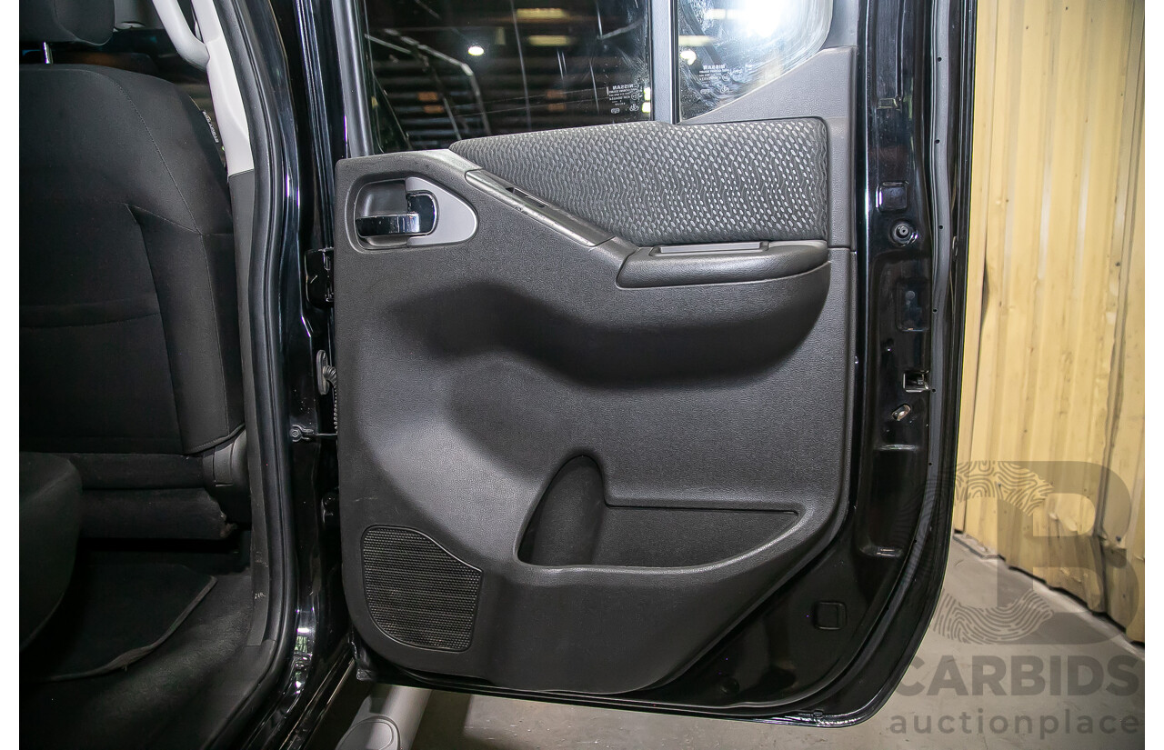 1/2012 Nissan Navara ST-X 550 (4x4) D40 MY12 Dual Cab Utility Black Turbo Diesel V6 3.0L