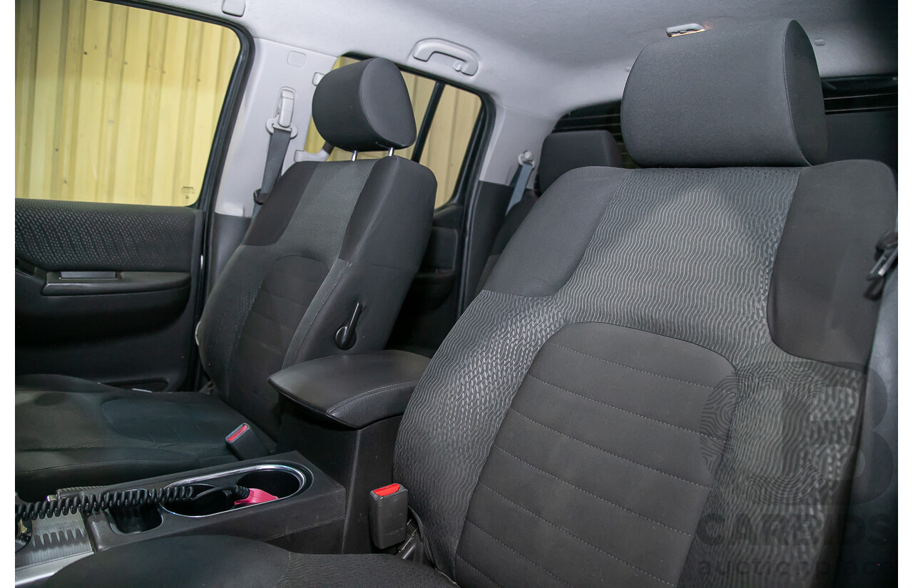 1/2012 Nissan Navara ST-X 550 (4x4) D40 MY12 Dual Cab Utility Black Turbo Diesel V6 3.0L