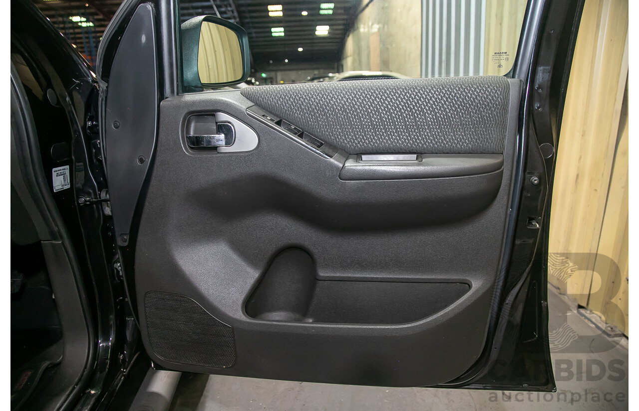 1/2012 Nissan Navara ST-X 550 (4x4) D40 MY12 Dual Cab Utility Black Turbo Diesel V6 3.0L