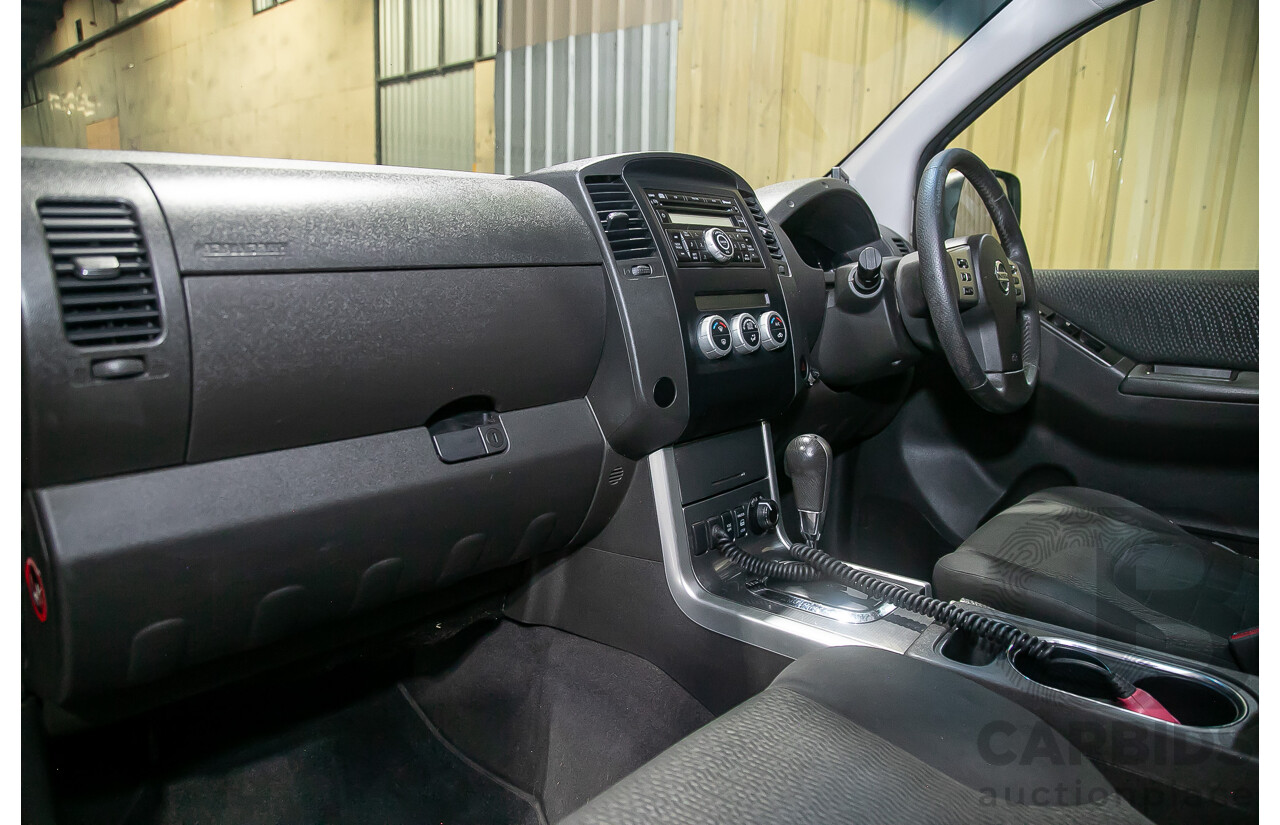 1/2012 Nissan Navara ST-X 550 (4x4) D40 MY12 Dual Cab Utility Black Turbo Diesel V6 3.0L