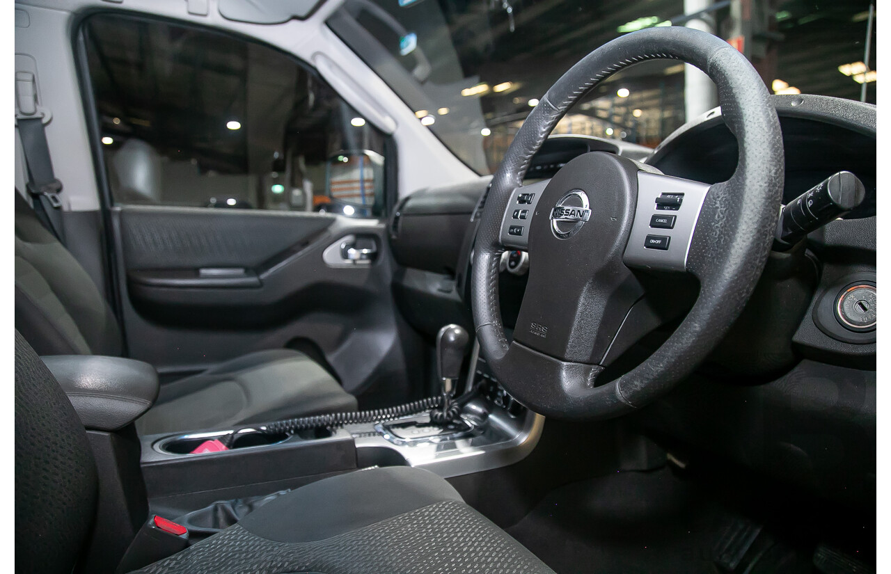 1/2012 Nissan Navara ST-X 550 (4x4) D40 MY12 Dual Cab Utility Black Turbo Diesel V6 3.0L