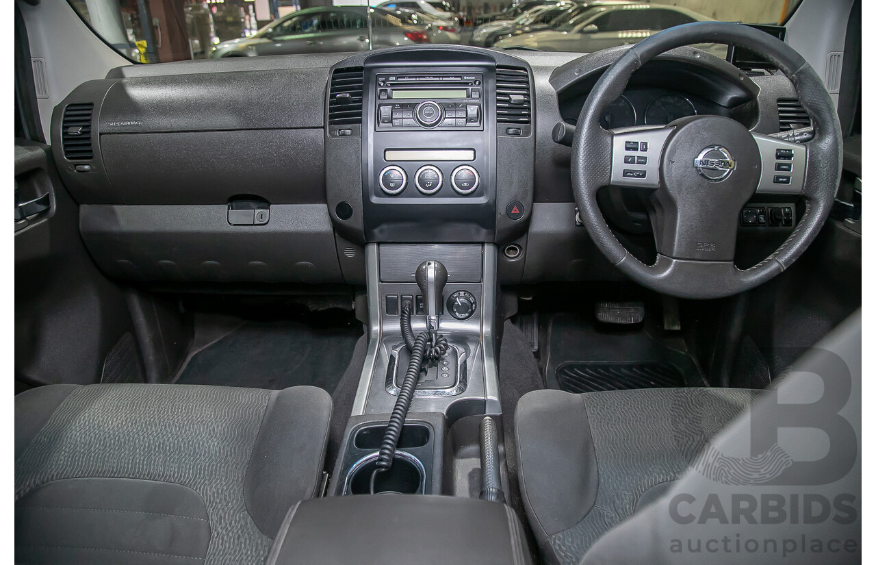 1/2012 Nissan Navara ST-X 550 (4x4) D40 MY12 Dual Cab Utility Black Turbo Diesel V6 3.0L