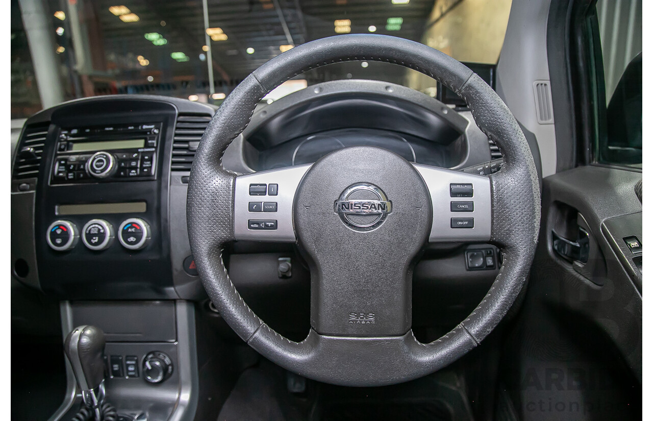 1/2012 Nissan Navara ST-X 550 (4x4) D40 MY12 Dual Cab Utility Black Turbo Diesel V6 3.0L