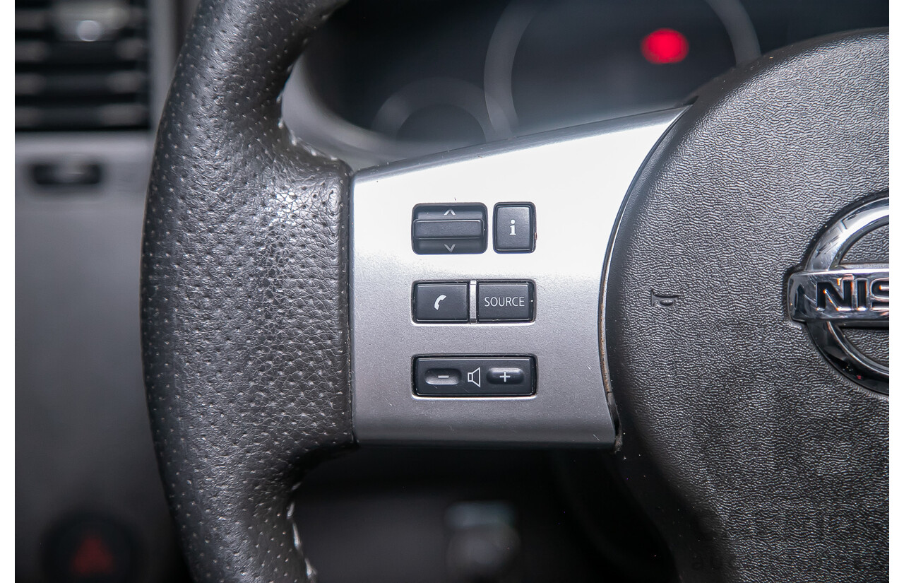 1/2012 Nissan Navara ST-X 550 (4x4) D40 MY12 Dual Cab Utility Black Turbo Diesel V6 3.0L