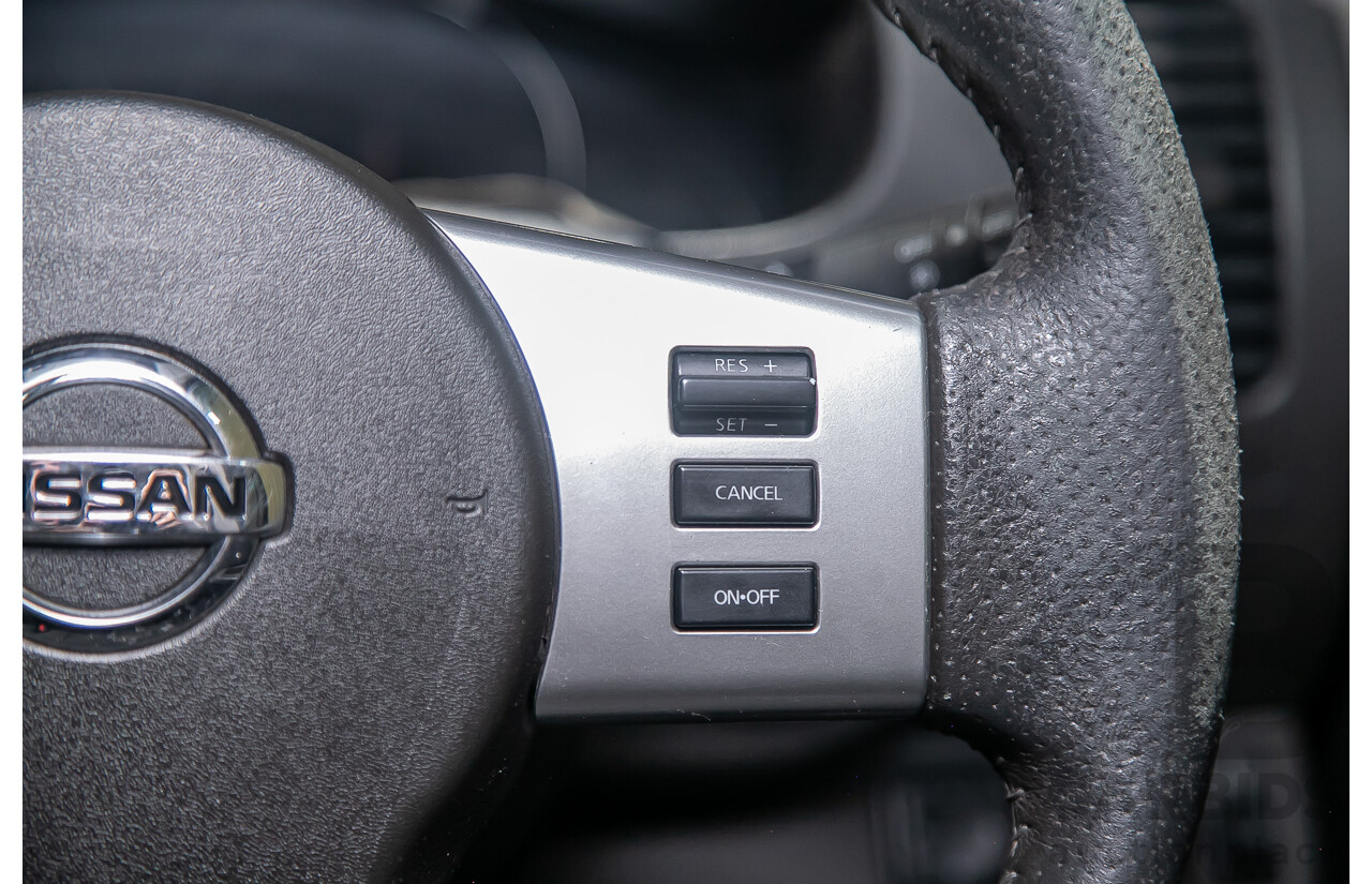 1/2012 Nissan Navara ST-X 550 (4x4) D40 MY12 Dual Cab Utility Black Turbo Diesel V6 3.0L