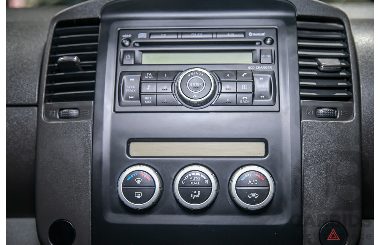 1/2012 Nissan Navara ST-X 550 (4x4) D40 MY12 Dual Cab Utility Black Turbo Diesel V6 3.0L