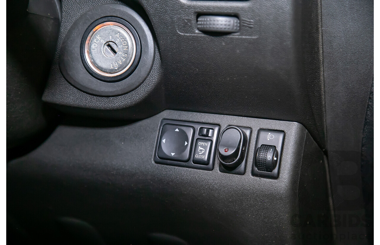 1/2012 Nissan Navara ST-X 550 (4x4) D40 MY12 Dual Cab Utility Black Turbo Diesel V6 3.0L