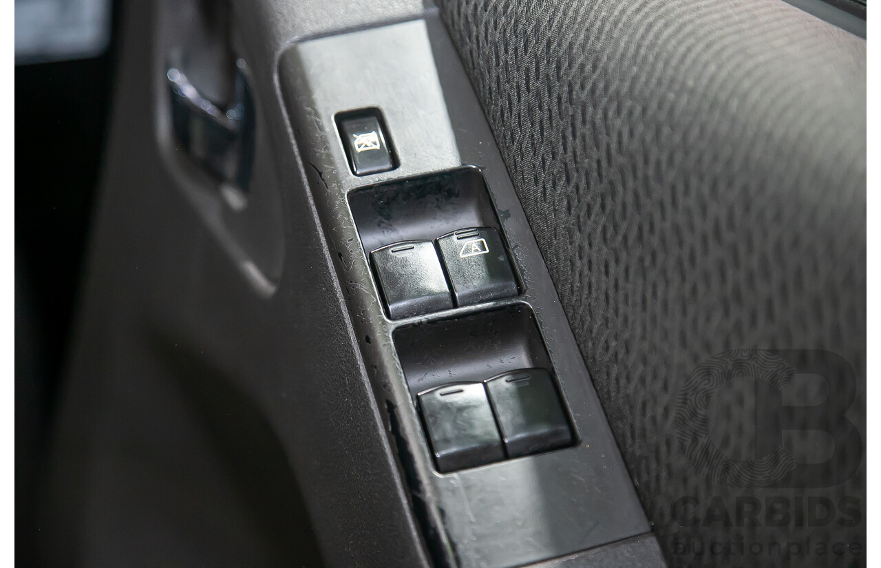 1/2012 Nissan Navara ST-X 550 (4x4) D40 MY12 Dual Cab Utility Black Turbo Diesel V6 3.0L