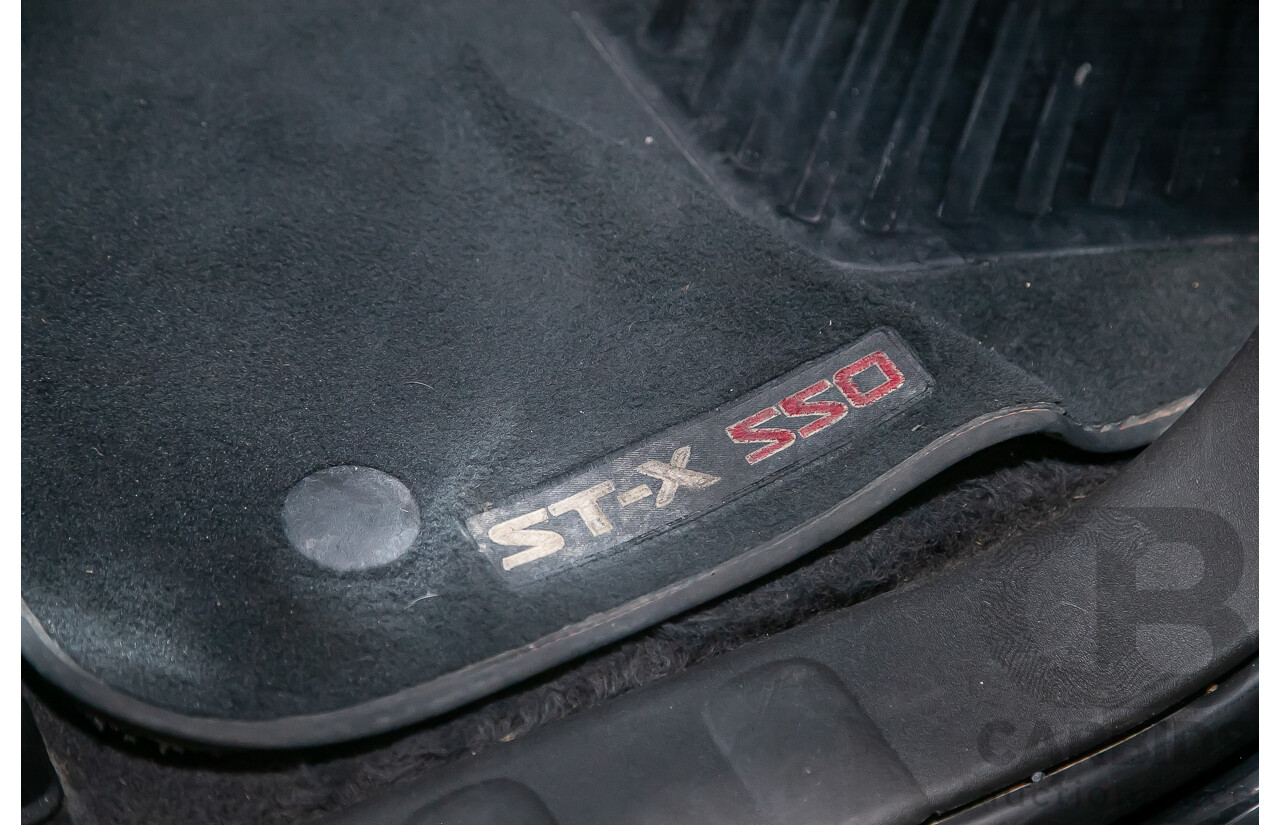 1/2012 Nissan Navara ST-X 550 (4x4) D40 MY12 Dual Cab Utility Black Turbo Diesel V6 3.0L