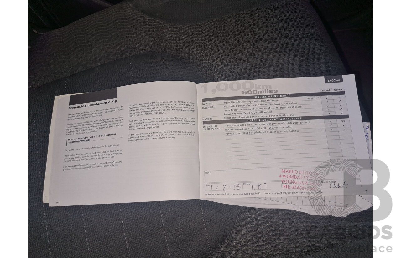 1/2012 Nissan Navara ST-X 550 (4x4) D40 MY12 Dual Cab Utility Black Turbo Diesel V6 3.0L