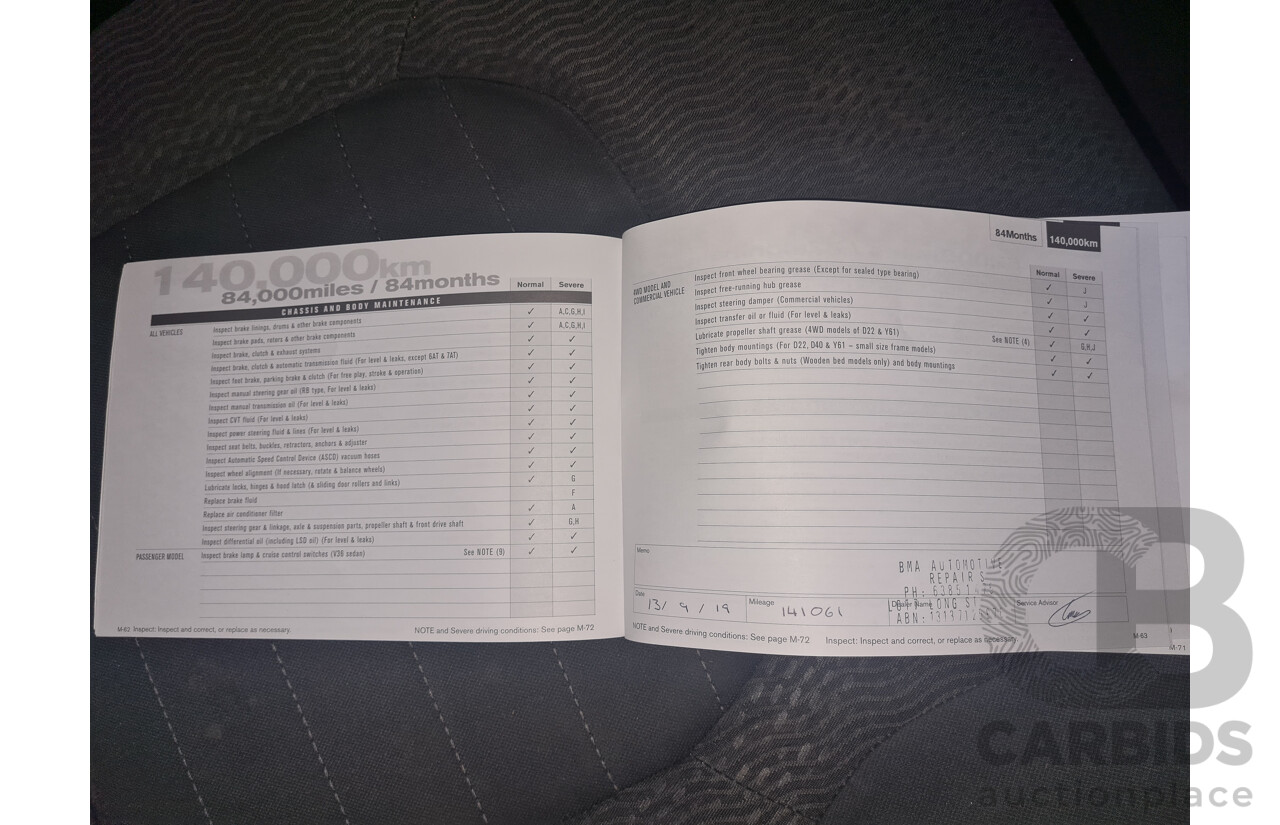 1/2012 Nissan Navara ST-X 550 (4x4) D40 MY12 Dual Cab Utility Black Turbo Diesel V6 3.0L