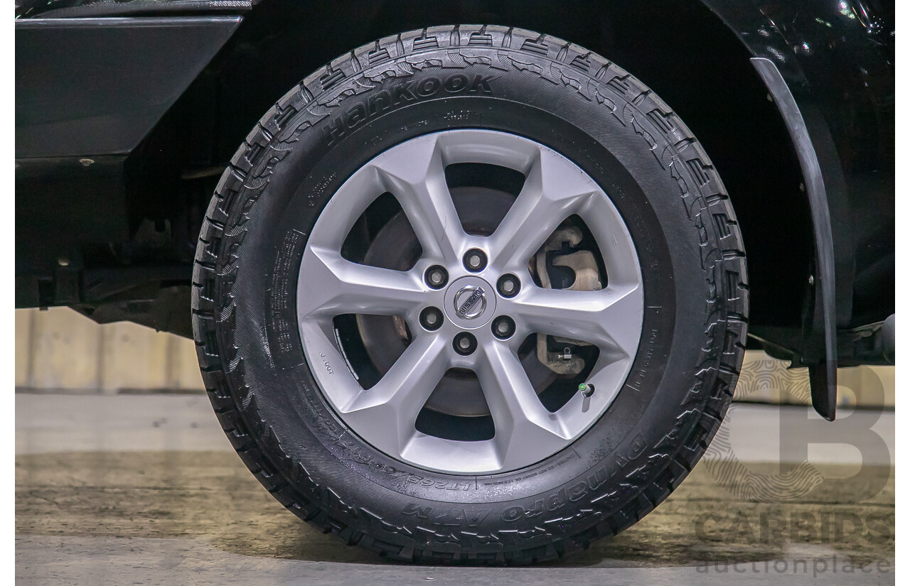 1/2012 Nissan Navara ST-X 550 (4x4) D40 MY12 Dual Cab Utility Black Turbo Diesel V6 3.0L