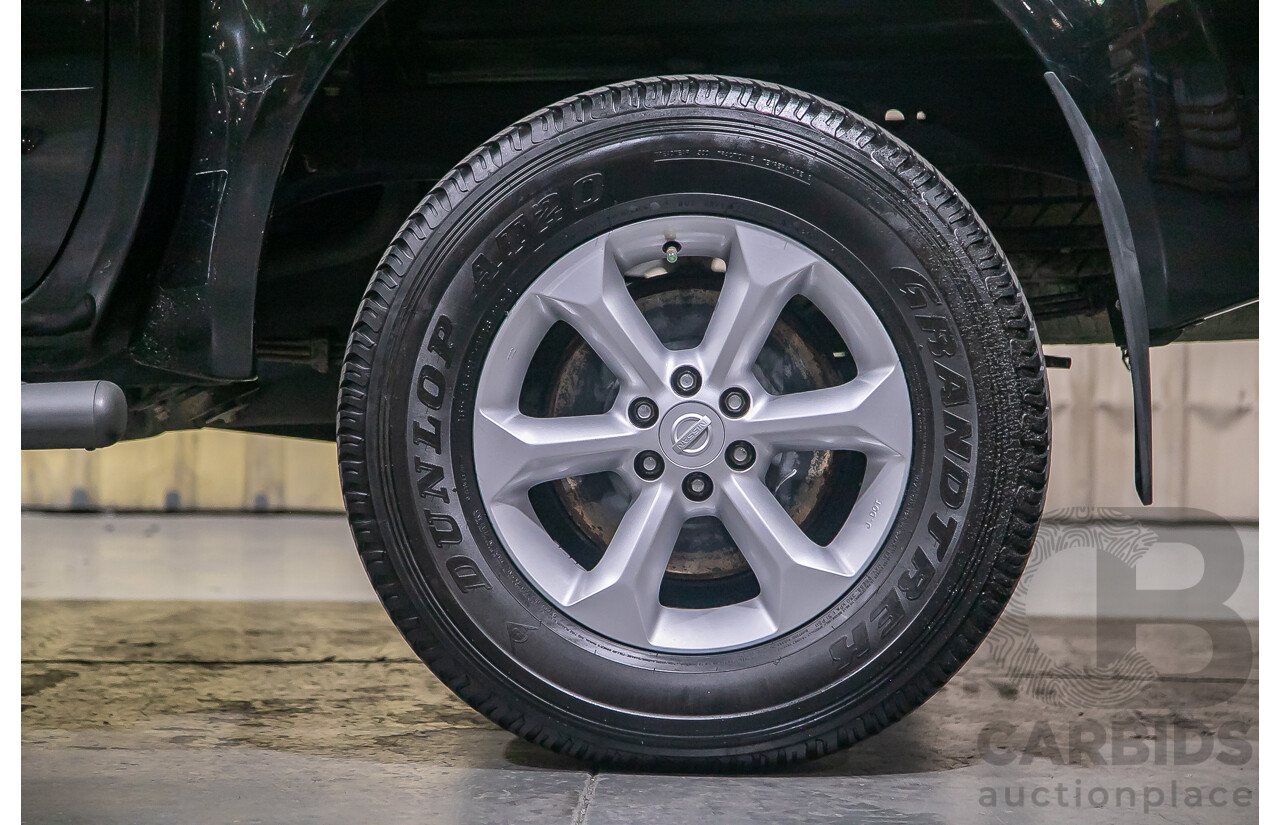 1/2012 Nissan Navara ST-X 550 (4x4) D40 MY12 Dual Cab Utility Black Turbo Diesel V6 3.0L