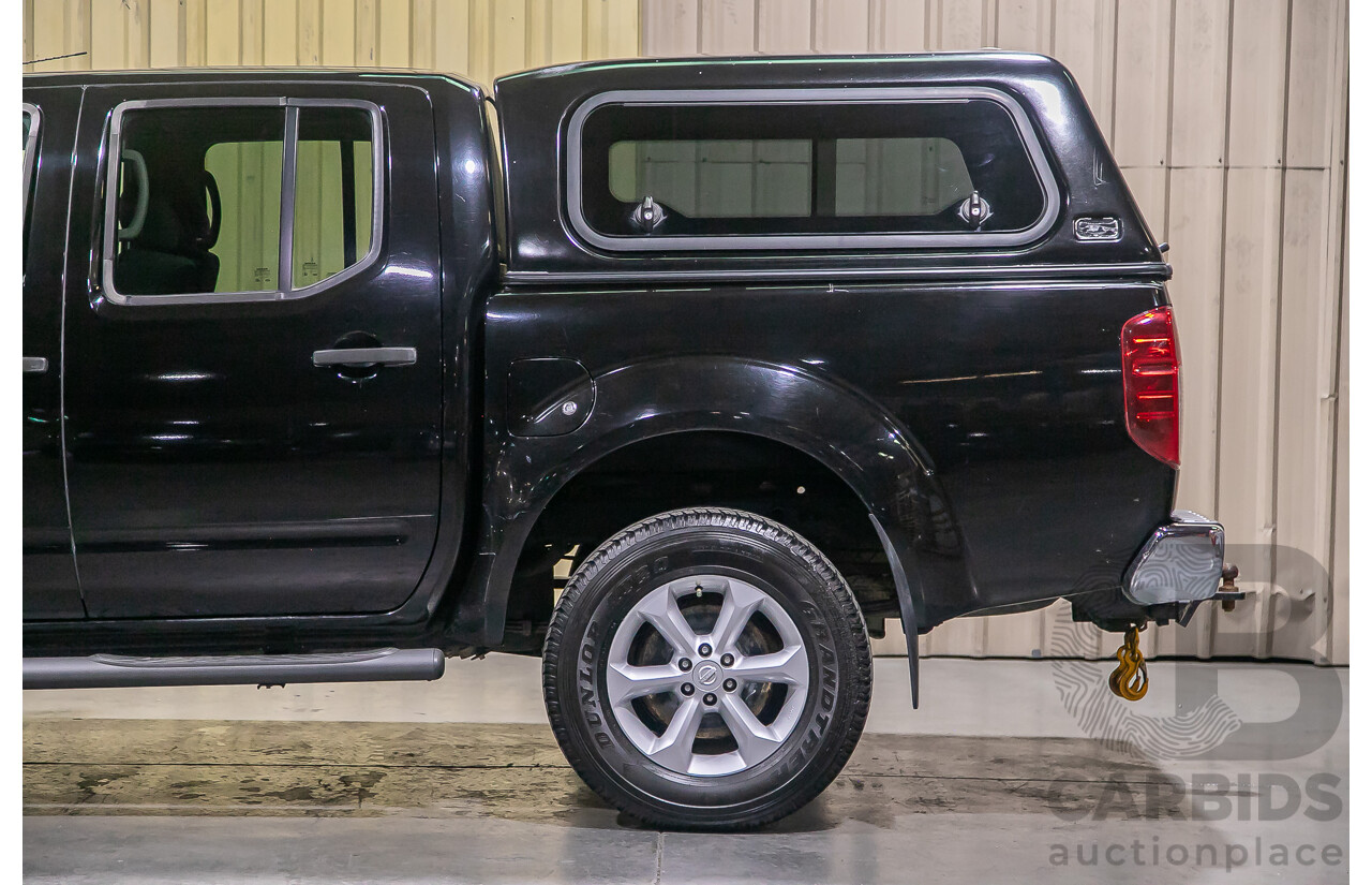 1/2012 Nissan Navara ST-X 550 (4x4) D40 MY12 Dual Cab Utility Black Turbo Diesel V6 3.0L